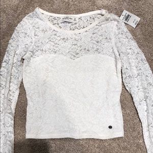 Abercrombie and Fitch lace long sleeve top